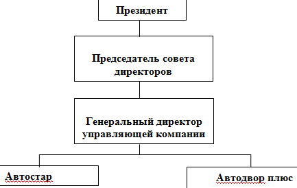  организационная структура ооо автодвор плюс  1